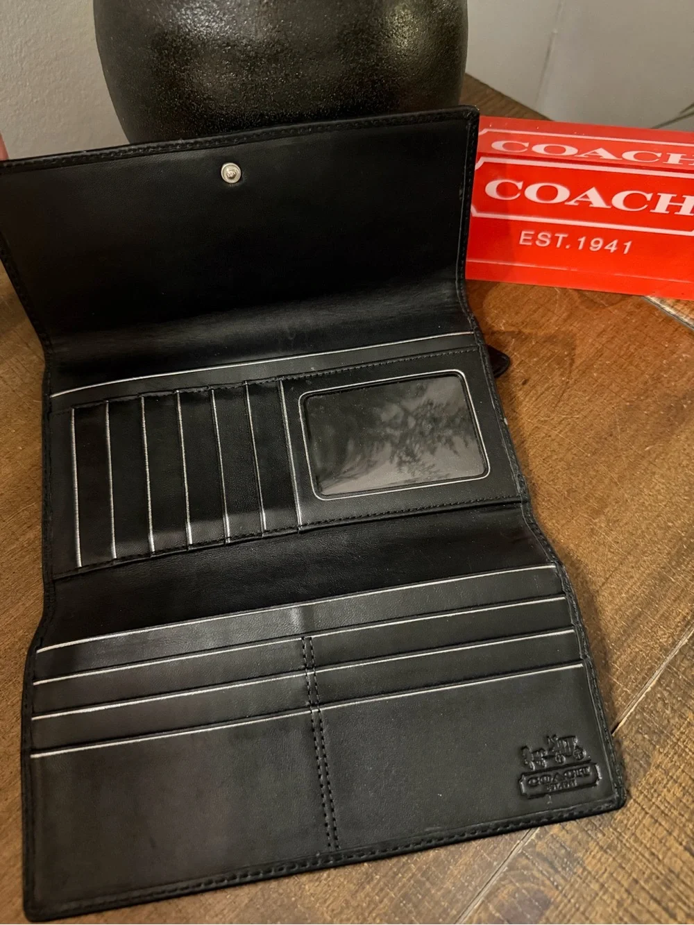 Coach Hampton Signature Monogram Shoulder Bag & Wallet
